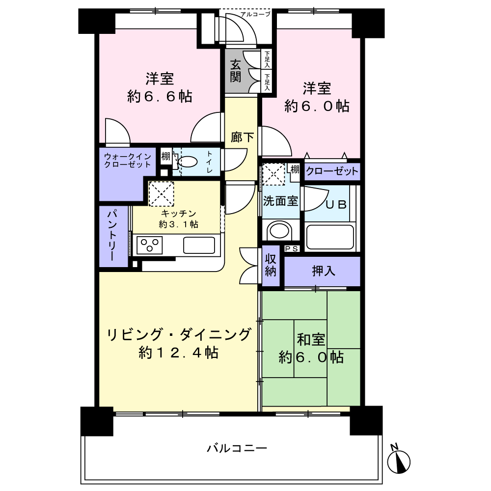 カレンティーナ間取り